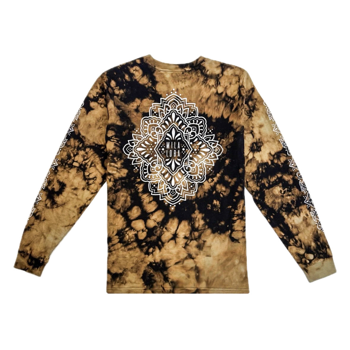 Unique Hand-Dyed Ornamental Long Sleeve T-Shirt