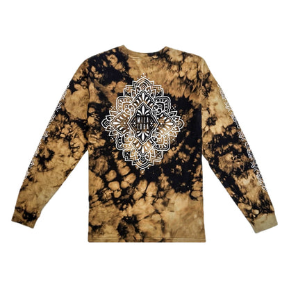 Unique Hand-Dyed Ornamental Long Sleeve T-Shirt