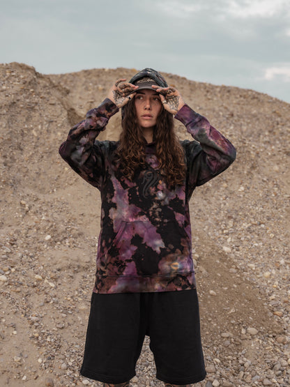 Unique Hand-Dyed Borneo-Inspired Hoodie