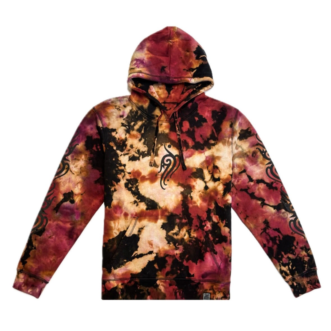 Unique Hand-Dyed Borneo-Inspired Hoodie