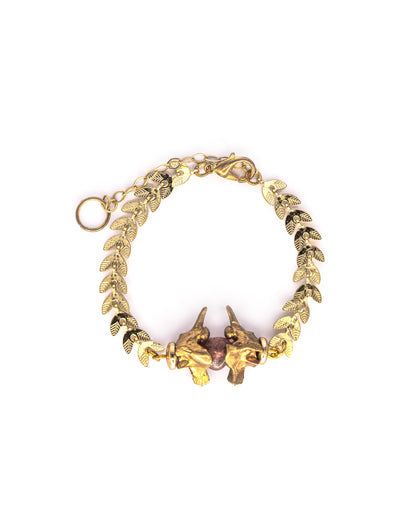 Snake Vertebrae & Vine Bracelet