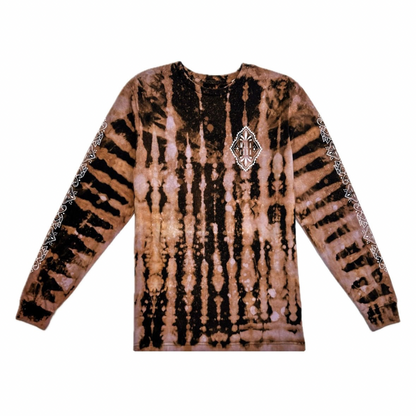 Unique Hand-Dyed Ornamental Long Sleeve T-Shirt