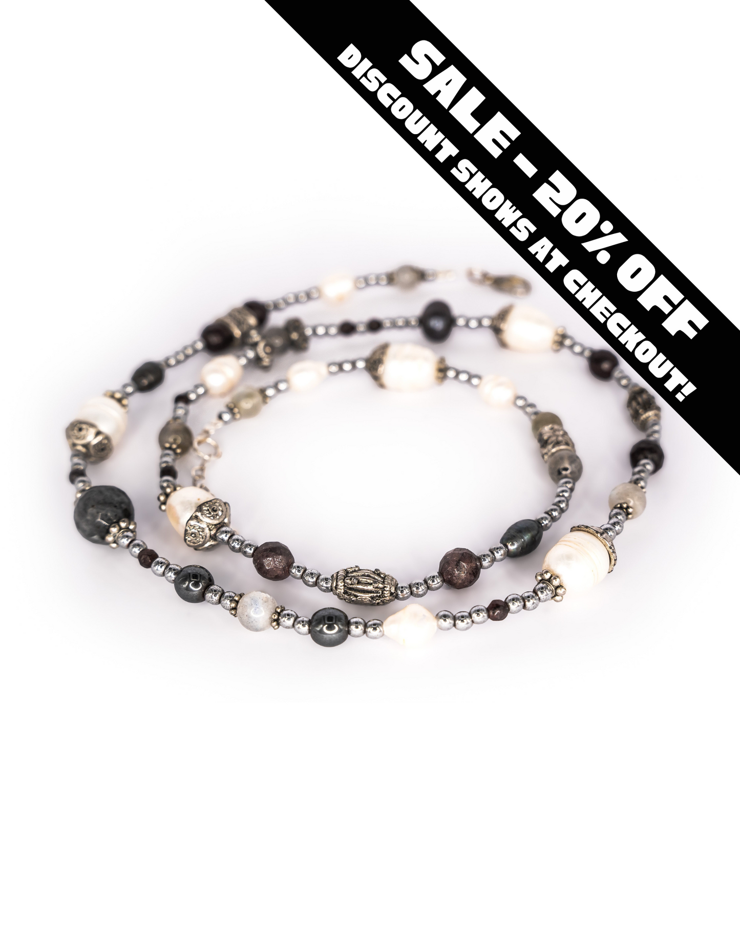 Multi Pearl Bead Necklace