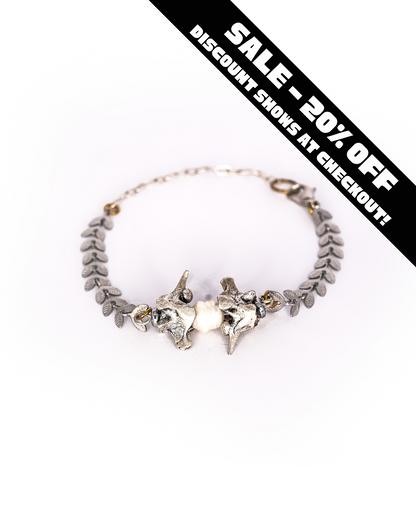 Snake Vertebrae & Vine Bracelet