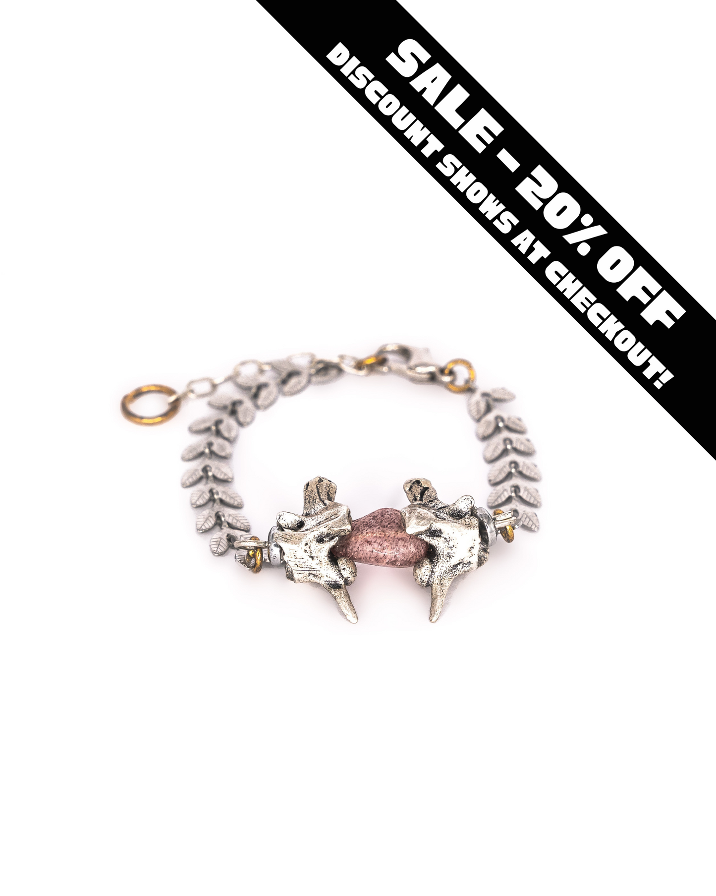 Snake Vertebrae & Vine Bracelet