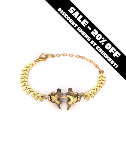 Snake Vertebrae & Vine Bracelet